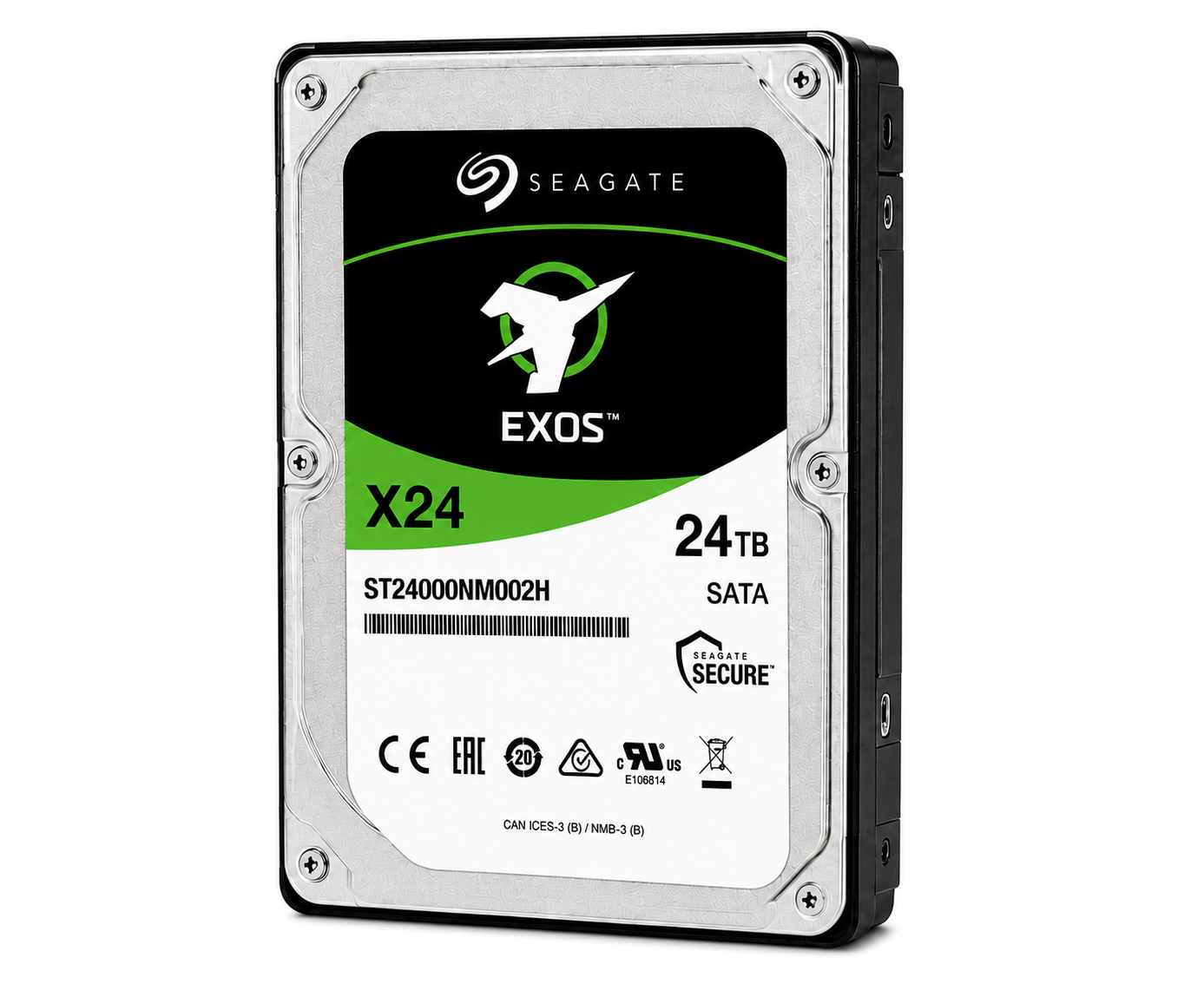Seagate Exos X24 - 24TB SATA Hard Drive - ST24000NM002H - 3.5"